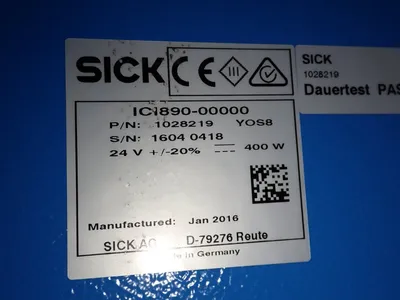 Used 2016 SICK ICI89000000 Light Source Equipment Ohio US | HGR 24 #798807