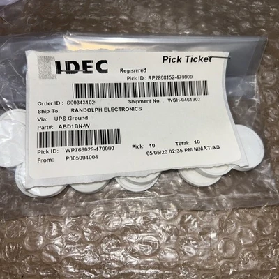 Large Lot of New various IDEC   Buttons & Caps See Photos + Warranty