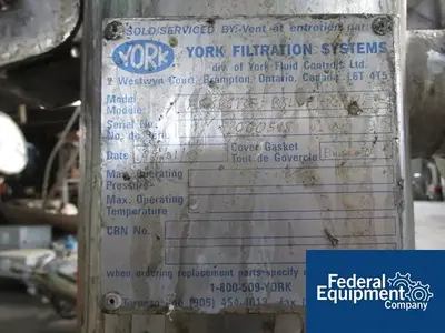 USED York-Shipley 8" YORK BASKET FILTER, S/S, 150#