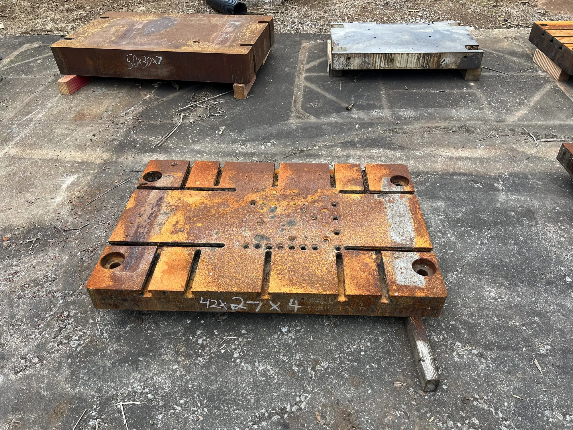 BOLSTER PLATE 42 X 27 X 4  T-SLOTTED