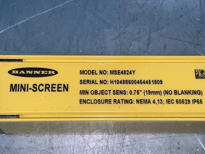 Used BANNER ENGINEERING MSE4824Y Light Curtains & Grids Ohio US | HGR 24 #1572282