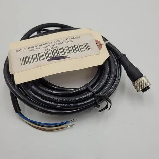 New | in-Stock BANNER BANNER ENGINEERING MQDC-415 CABLE ASSEMBLY 4 PIN / 26850 / SF05E011 *NEW* Cable & Wire | ND Industrial Surplus #1221361