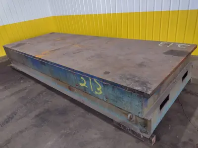 16' X 6' X 26"H HEAVY DUTY STEEL TOP WELDING LAYOUT TABLE: STOCK #18978