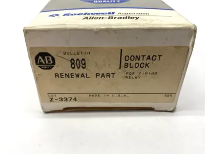 USED ALLEN-BRADLEY CONTACT BLOCK FOR TIMING RELAY