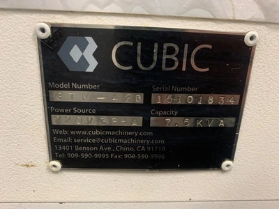 USED 2016 CUBIC GTM-42D