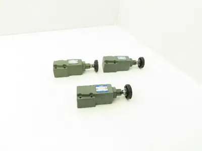 Yuken Kogyo DG-02-C-22 Hydraulic Relief Valve Module Lot of 3