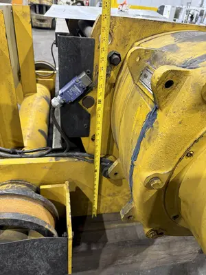 25 TON P&H OVERHEAD BRIDGE CRANE HOIST, NEW 1998, 66" GAUGE: YOBRO #24847