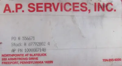 NEW LOT OF 7 A.P. SERVICES 6139802 DIAPHRAGM 1000087148