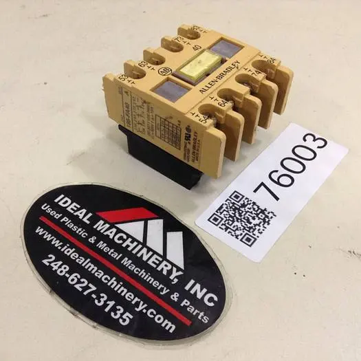 Used ALLEN BRADLEY 195-FA40 SER A PLC Contactors Michigan US | Ideal Machinery #746361