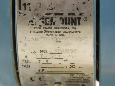 Rosemount 1151LT6SA0A22DL4C6Q Pressure Transmitter 42VDC 285PSI 3" Flange Mount