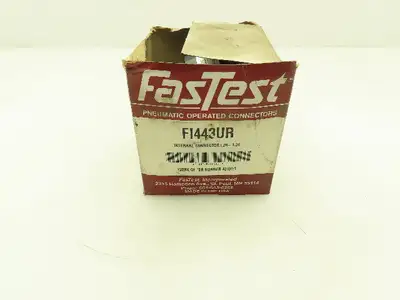 FasTest FI443UR Pneumatic Internal Connector Leak Test Sealing 1/8" NPT Lot Of 2