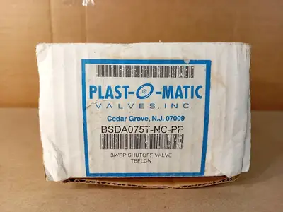NEW PLAST-O-MATIC VALVES, INC. BSDA075T-NC-PP