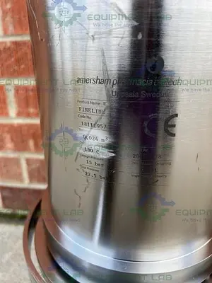 USED PHARMACIA  BIOTECH FINELINE 750/200 STAINLESS STEEL CHROMATOGRAPHY COLUMN