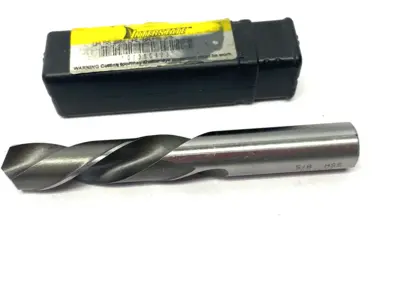 USED INTERSTATE MACHINE DRILL 118° SPIRAL FLUTE S/M DRL BR 5/8" HSS LH
