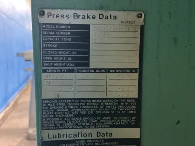 Used NIAGARA HBM100810 Press Brakes Ohio US | HGR 24 #1091580