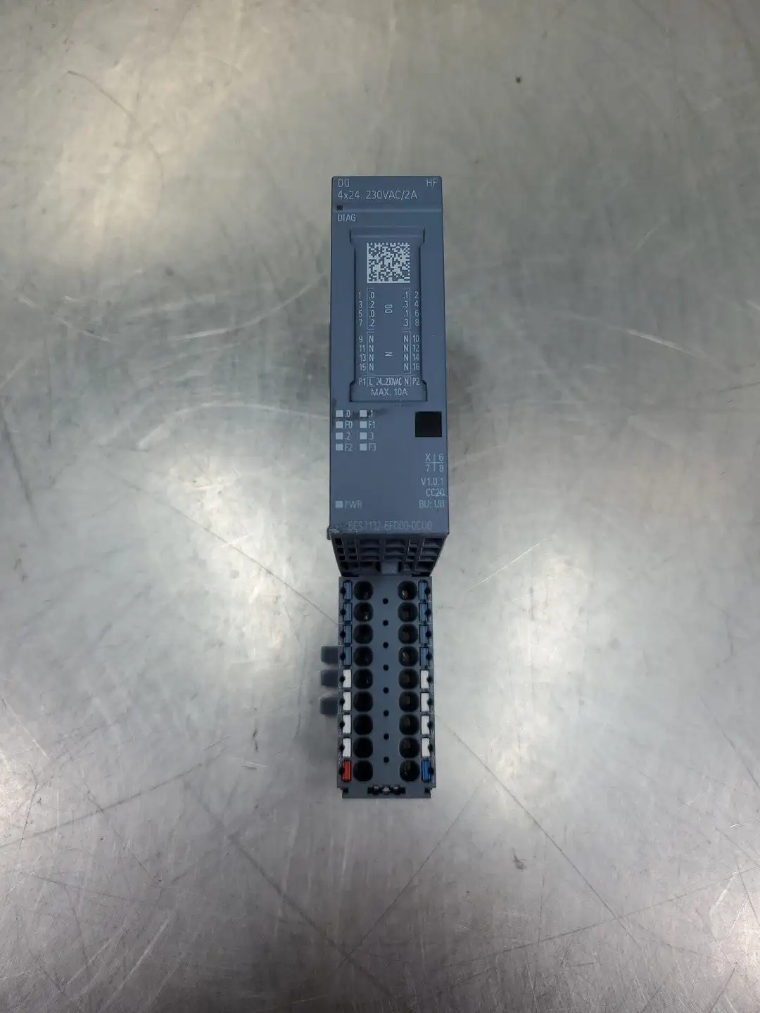 USED Siemens 6ES7132-6FD00-0CU0 DQ Module w/6ES7193-6BP00-0BU0 Base