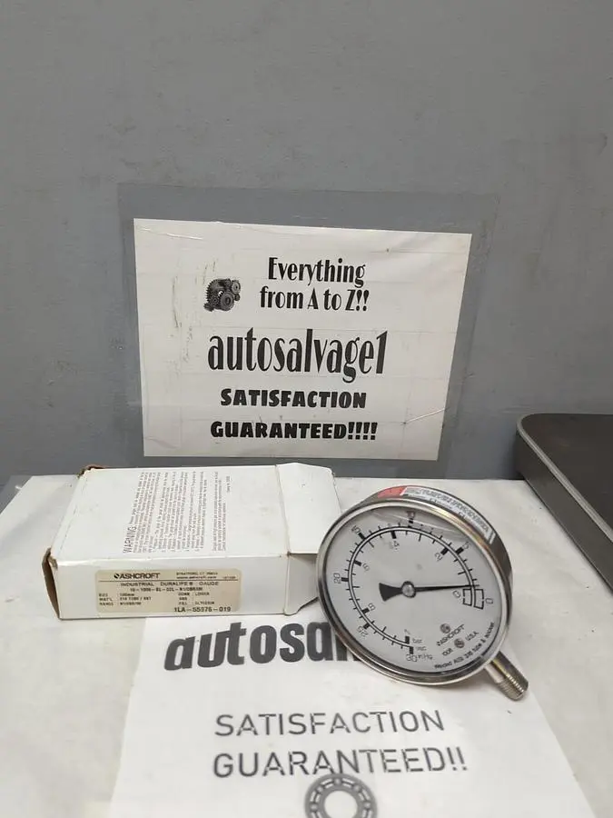 New | in-Stock ASHCROFT 10-1008-SL-02L-N1/0BR/IM Universal Pressure Meters Ohio US | Surplus Asset Holdings #1246648