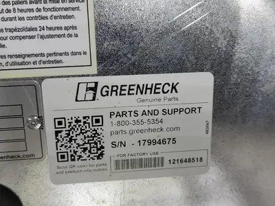 New | in-Stock GREENHECK SBCE-3H30-20 Parts (Hydraulics and Pneumatics) British Columbia CA | Lenmark #913458