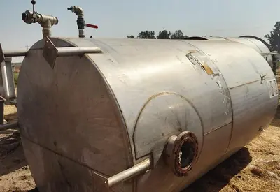 Tank, 2,000 Gallon, Stainless Steel, Agitated, 6' X 10' #S745308
