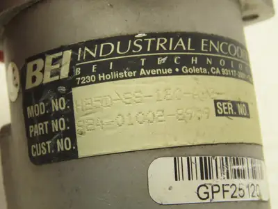 BEI Industrial H25D-SS-180-ABZ-7406R-LED-EM16 Rotary Encoder 5VDC 3/8" Shaft