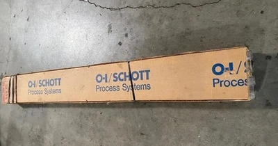 Lot of 2 Glass STD Flange Pipe Glass 3 x 72 Schott
