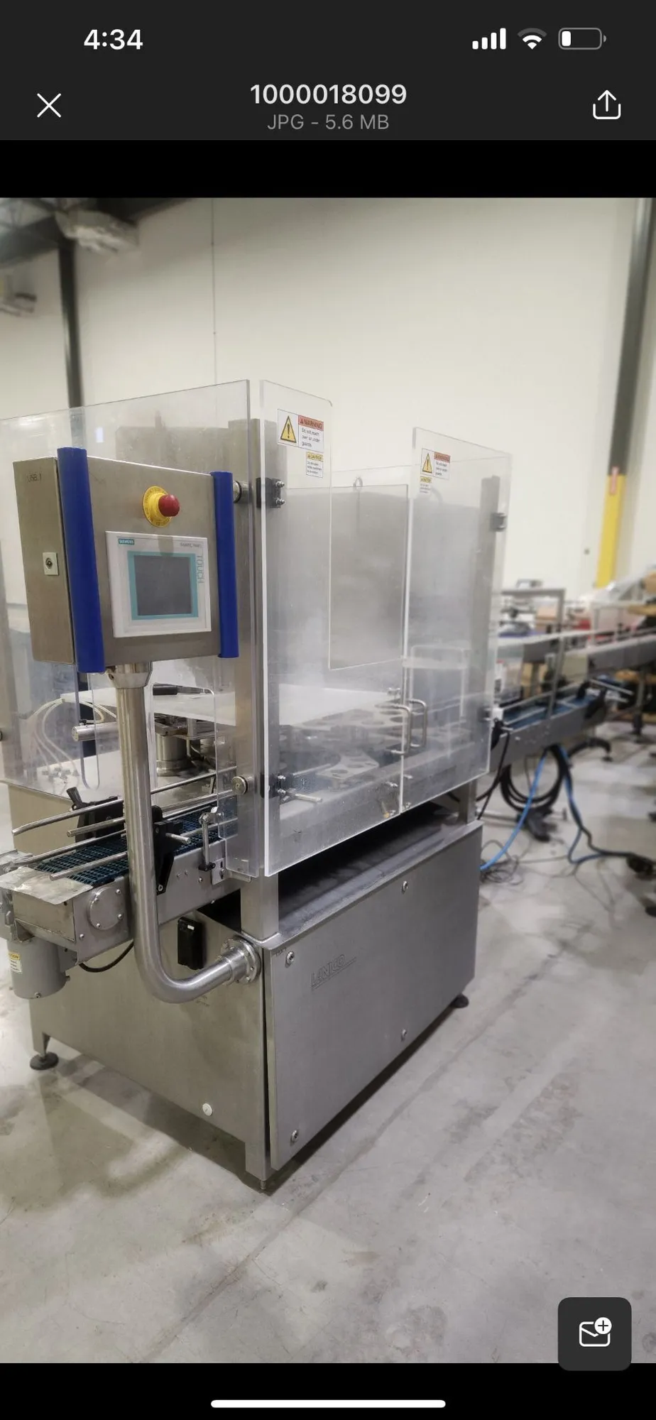 2015 Lanico Single Head Automatic Can Sealer Set on 401 Dia.