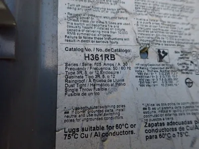 USED SQUARE D H361RB