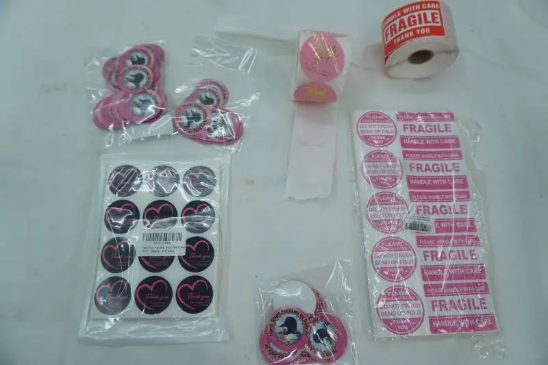 Fragile Handle With Care Stickers & Thank You Stickers