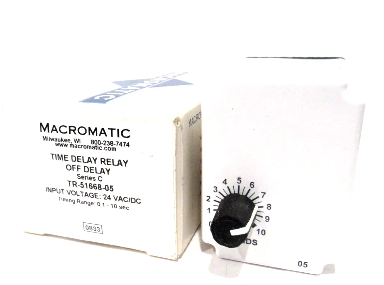 NEW MACROMATIC TR-51668-05 TIME DELAY RELAY TR5166805