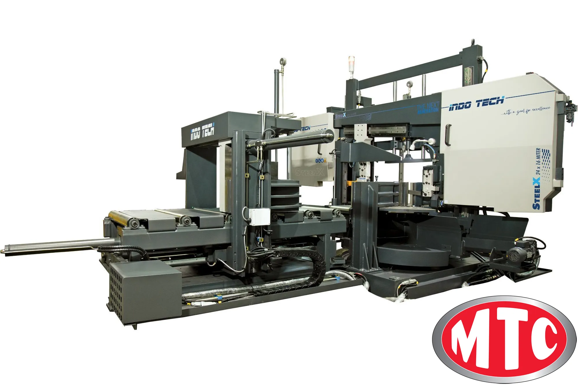 Indotech i 48" x 24" NC Horizontal, Dual Column, Mitering bandsaw Like Kasto, Behringer, Marvel, HEM, Hyd-Mech Pedinghaus