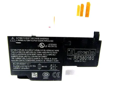 NEW LOVATO RF380160 OVERLOAD RELAY