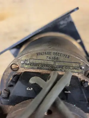 Sperry Gyroscope Voltage Receiver Model 76166 Brooklyn NY Vintage Industrial Component