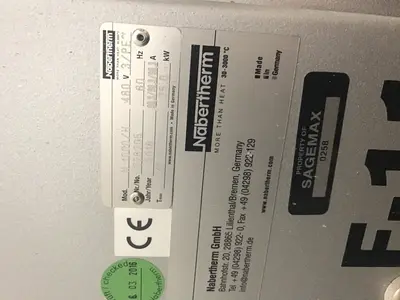 Used 2016 NABERTHERM N1000/H Box Type Furnaces California US | prairie ceramics #1362038