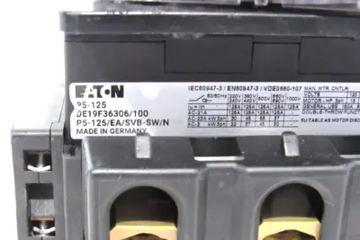 NEW EATON P5-125/EA/SVB-SW/N MAIN SWITCH P5-125 P5125EASVBSWN