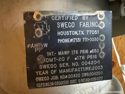 Used Autoclave Engineers 5 Gallon High Pressure Reactor System – 1900 PSI Jacket
