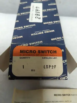 New | in-Stock MICRO SWITCH LSP2F Miscellaneous Equipment (Electrical & Power) | Surplus Asset Holdings #1197901