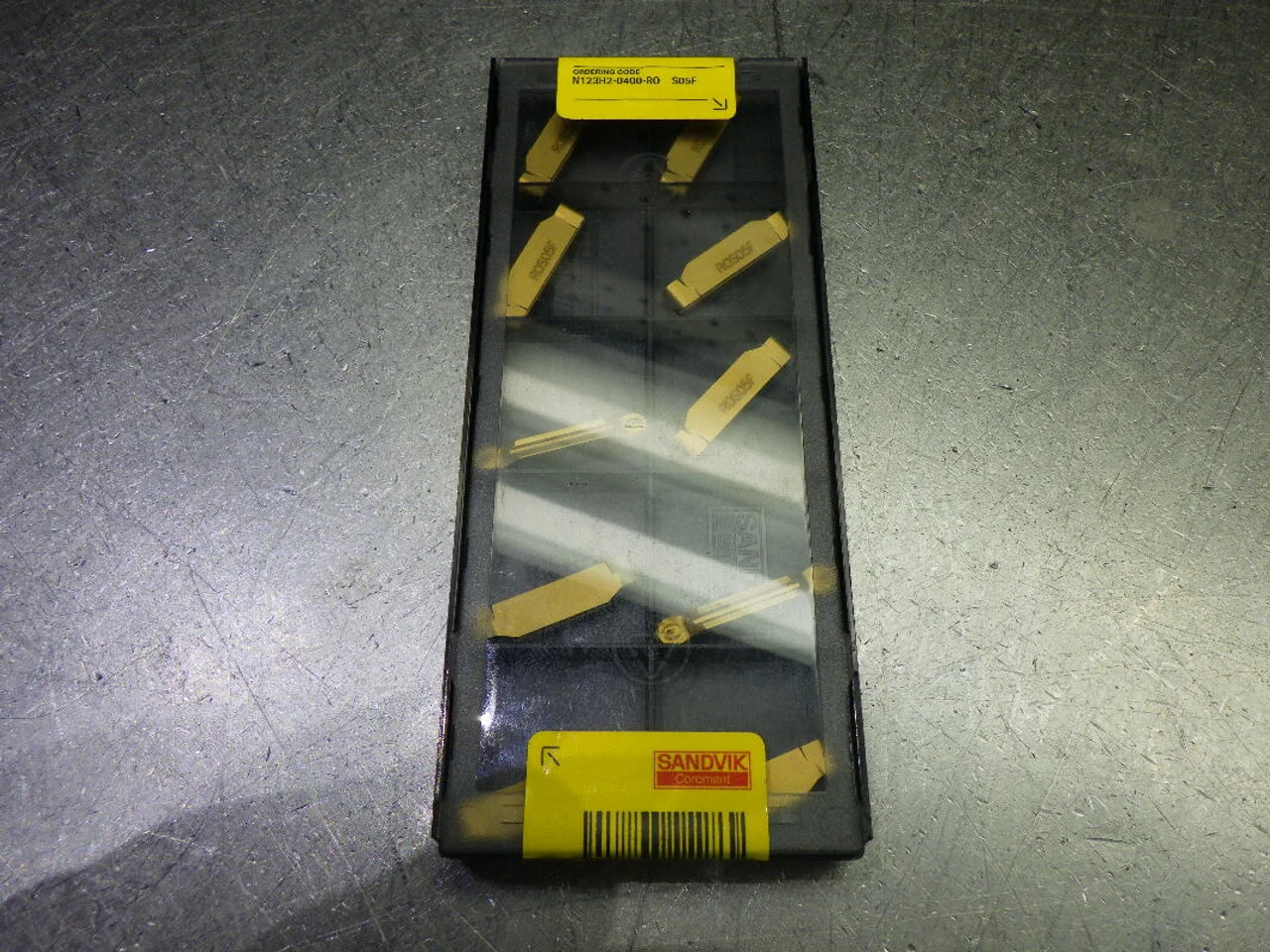 Sandvik Carbide Grooving Inserts QTY10 N123H2-0400-RO S05F (LOC953A)