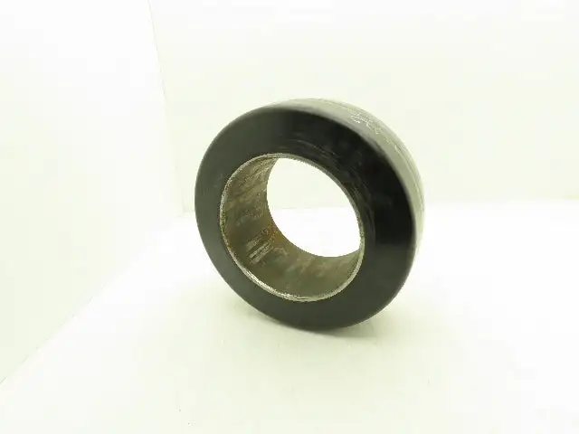 13-1/4"x 5-1/2"x 8" Press-On Forklift Tire Polyurethane Smooth Cushothane Black