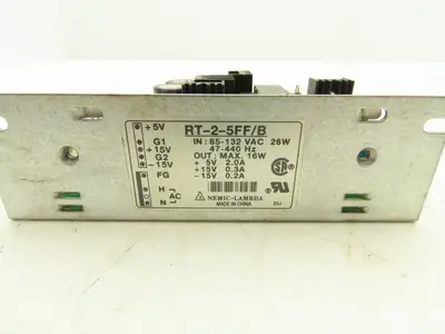 Lambda RT-2-5FF/B Power Supply +5/+15/-15VDC 2/0.3/0.2A 16W Out 120V AC/DC In