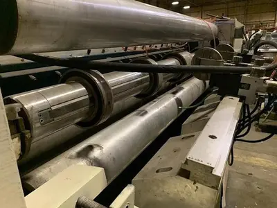 64" (1.60M) ARROW MDL 2000T SLITTER REWINDER 96" OD REWIND SHEAR CUT