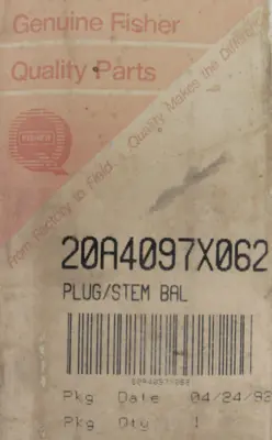NEW FISHER 20A4097X062 PLUG/STEM ASSEMBLY