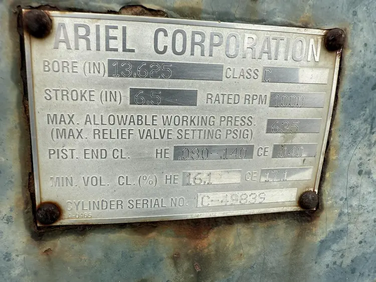 Used ARIEL JGC Compressor Parts & Components | Compression Source #414202