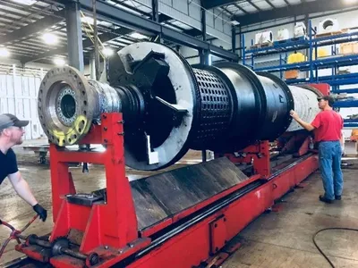 NEW: FLSmidth 44 x 132 screen bowl rotating assembly only, CS.