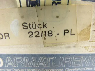 Parker EO 18-L 18mm  Bite Type Progressive Ring Connector Fittings Lot of 7