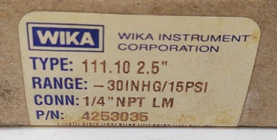 NEW WIKA 111.10