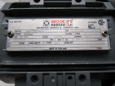 New | in-Stock BROOK HANSEN _UNKNOWN_ Motors (misc) Indiana US | Arrow Industrial #555228