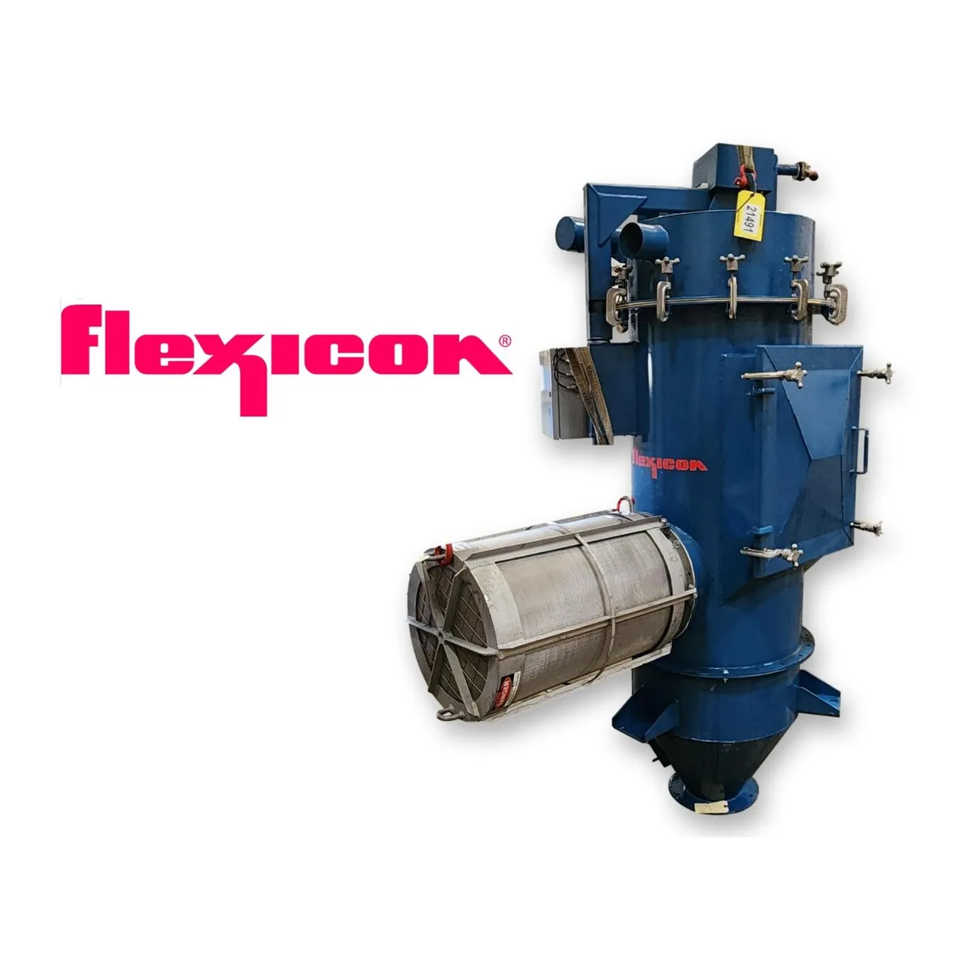 Used 24" Flexicon Filter Receiver Cartridge Collector with Fike Explosion Vent