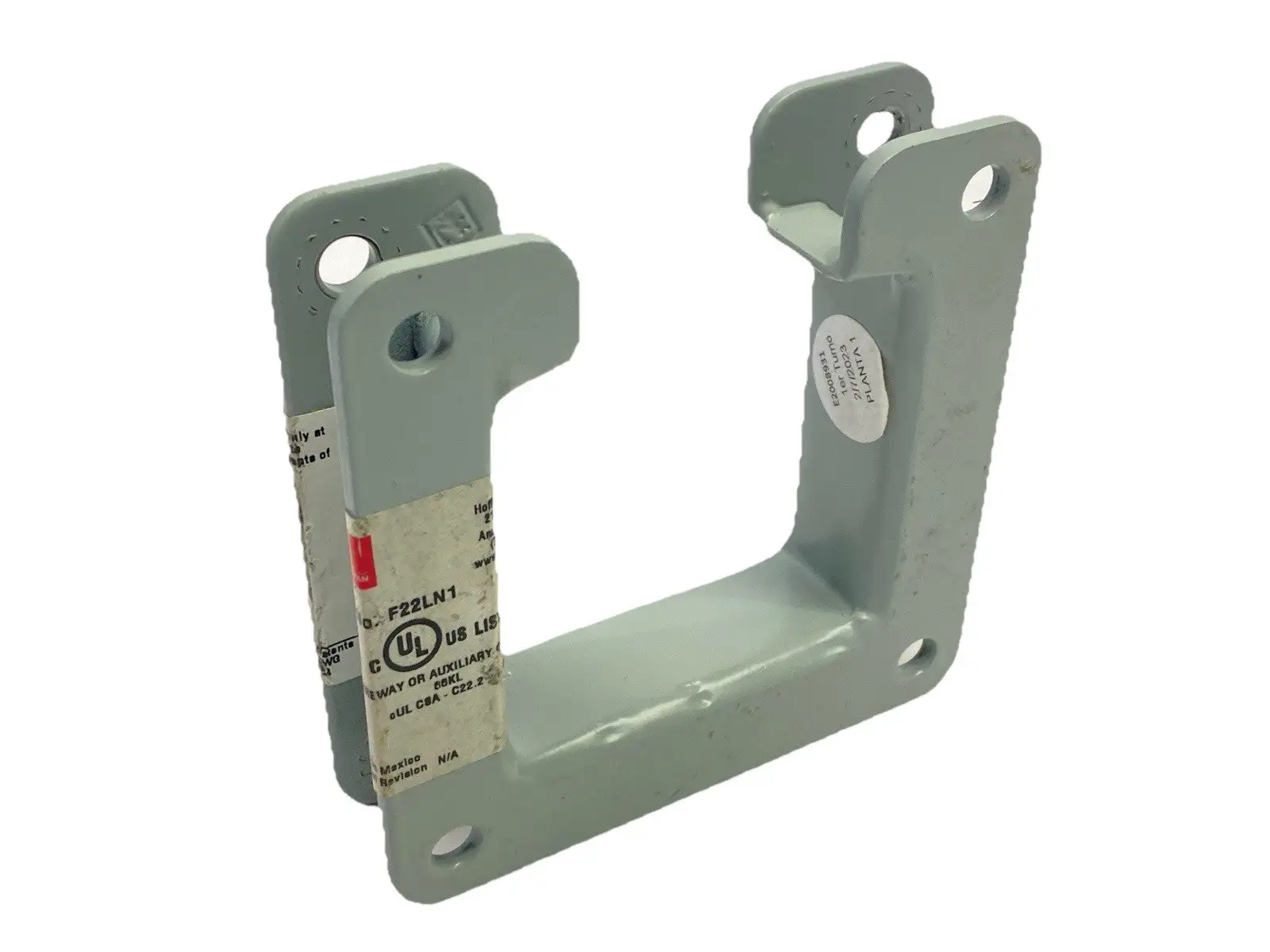 F22LN1 | Hoffman  Nipple Lay-in Hinged-Cover 2.50 x 2.50 x 1.00" Gray - Used