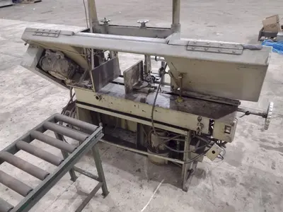 22" X 32" W.F. WELLS HORIZONTAL BANDSAW. STOCK #0133025