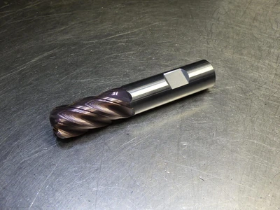 Kyocera / SGS 3/4" 5 Flute Carbide Cr Endmill 3/4" Shank .25 R  37115 (LOC2903C)